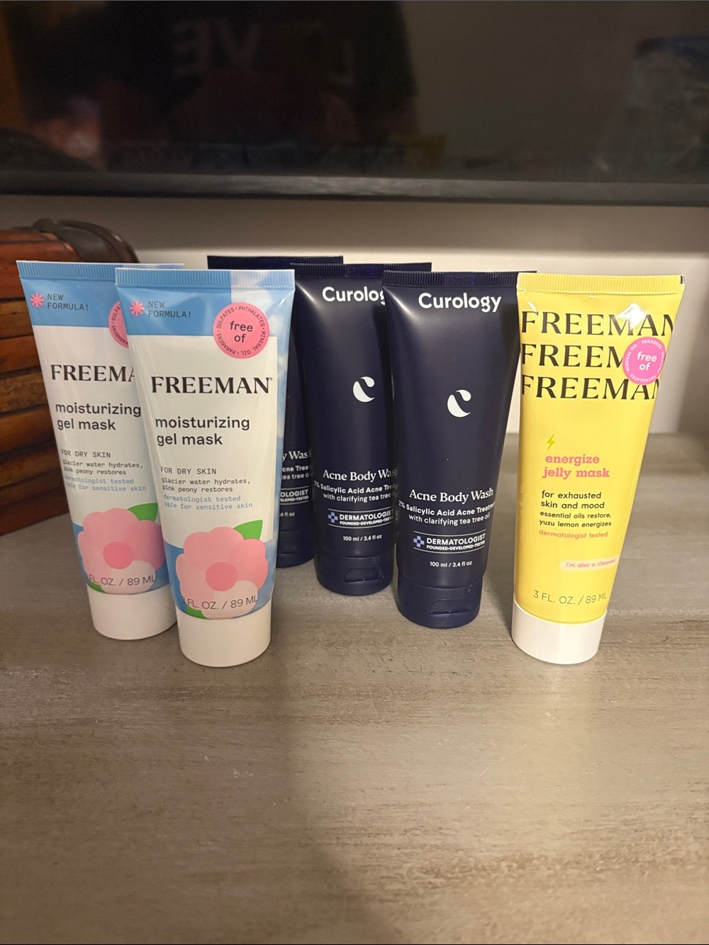 Freeman & Curology Face Mask & Acne Wash Bundle